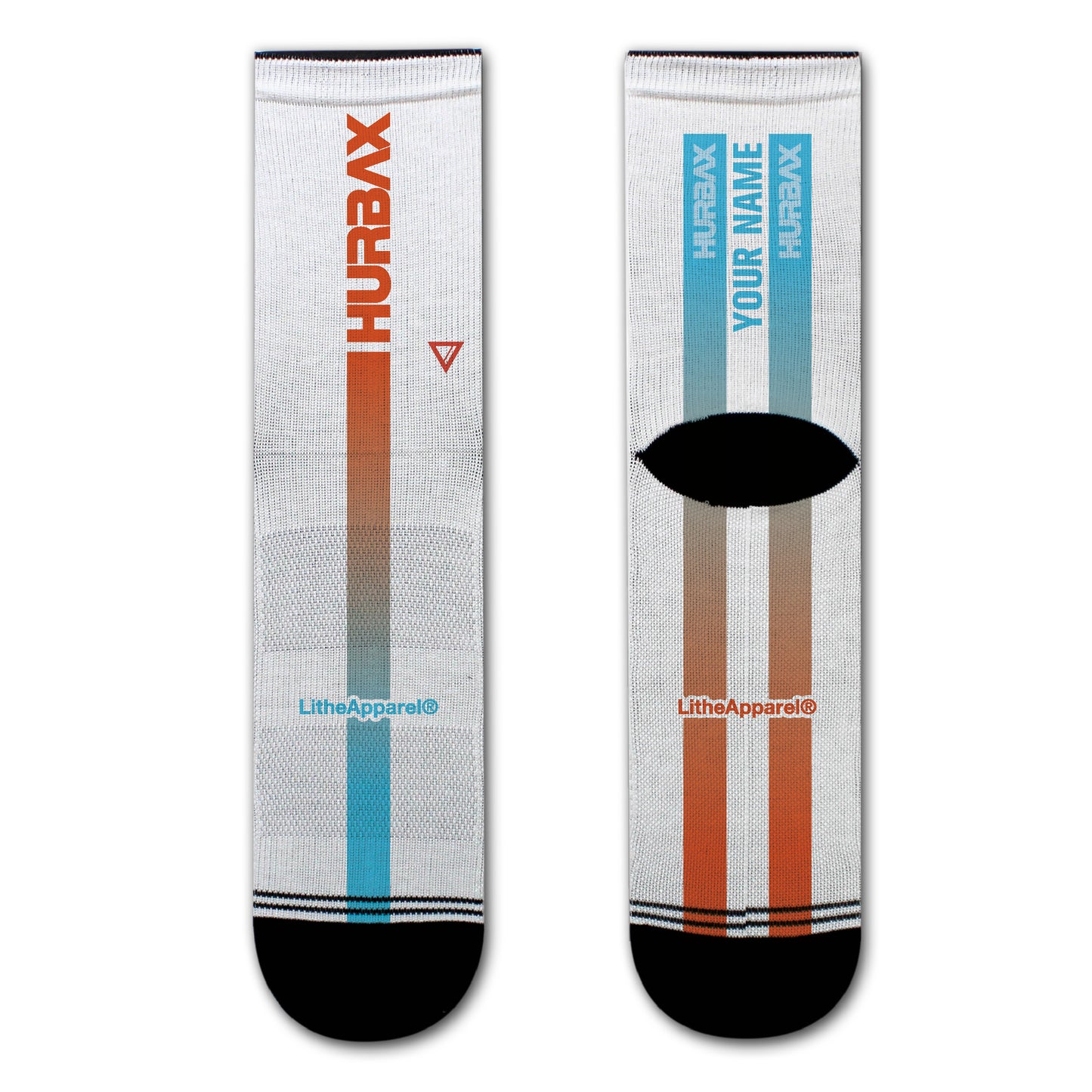 HURBAX | YOU X LITHE | CALCETINES PERSONALIZADOS BLANCOS