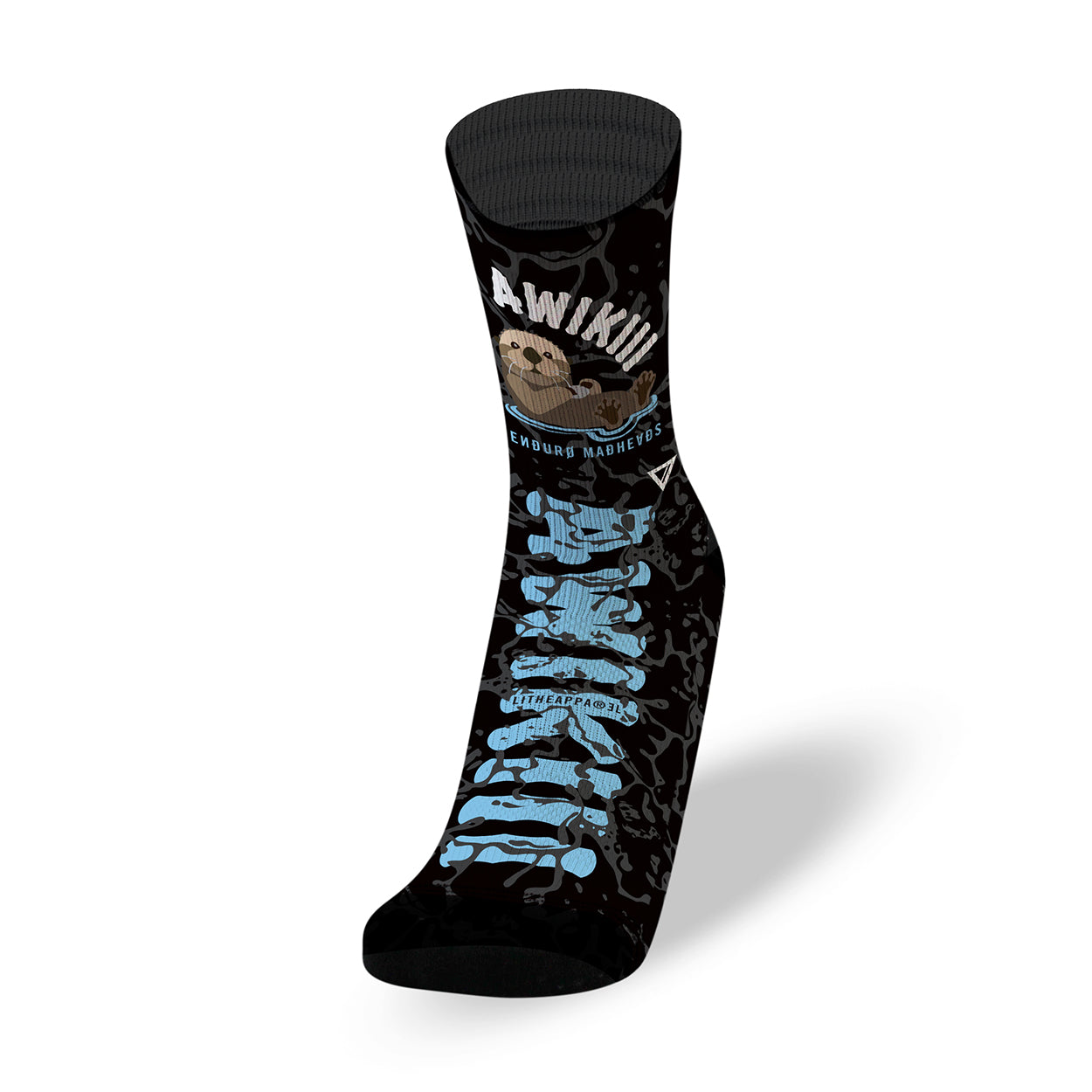 AWIKIII ENDURO MADHEADS | BLACK ENDURANCE SOCKS