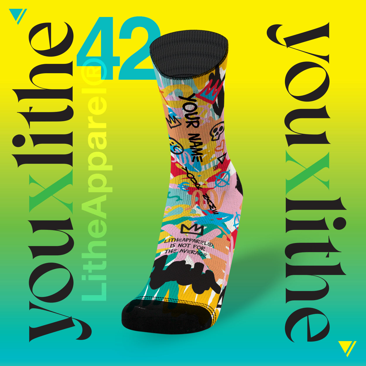 YOU X LITHE | CALCETINES PERSONALIZADOS | +30 diseños a elegir