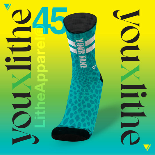 YOU X LITHE | CUSTOMIZED SOCKS | GREEN ANIMAL PRINT