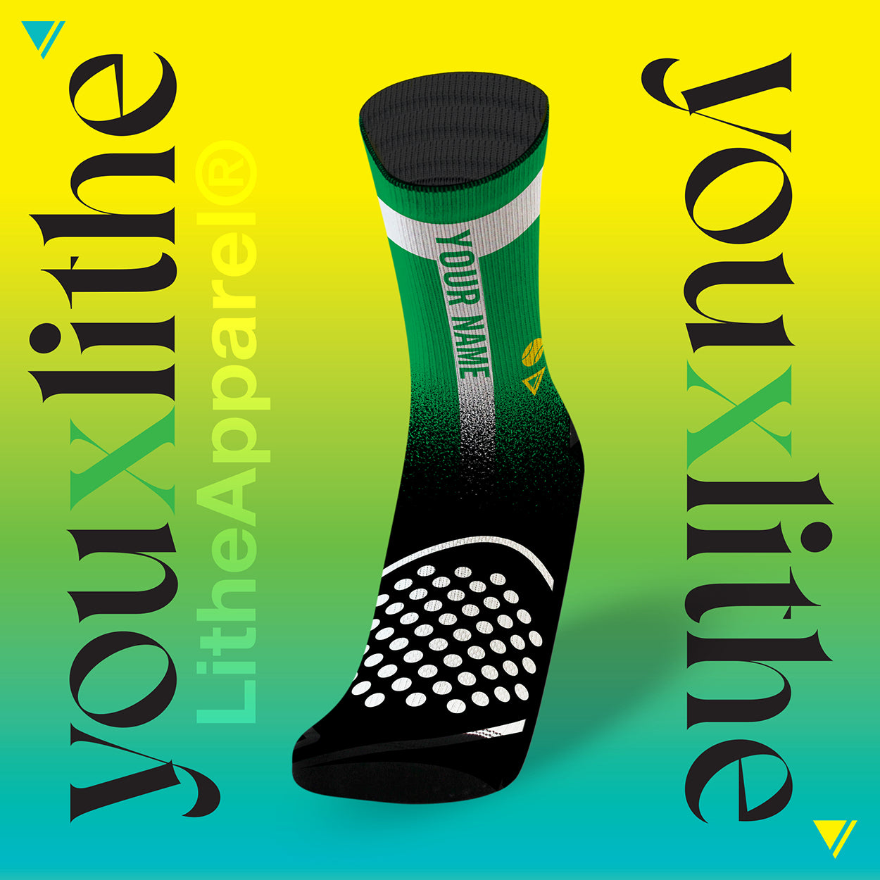 YOU X LITHE | PERSONALIZED PADEL SOCKS | 4 PACK
