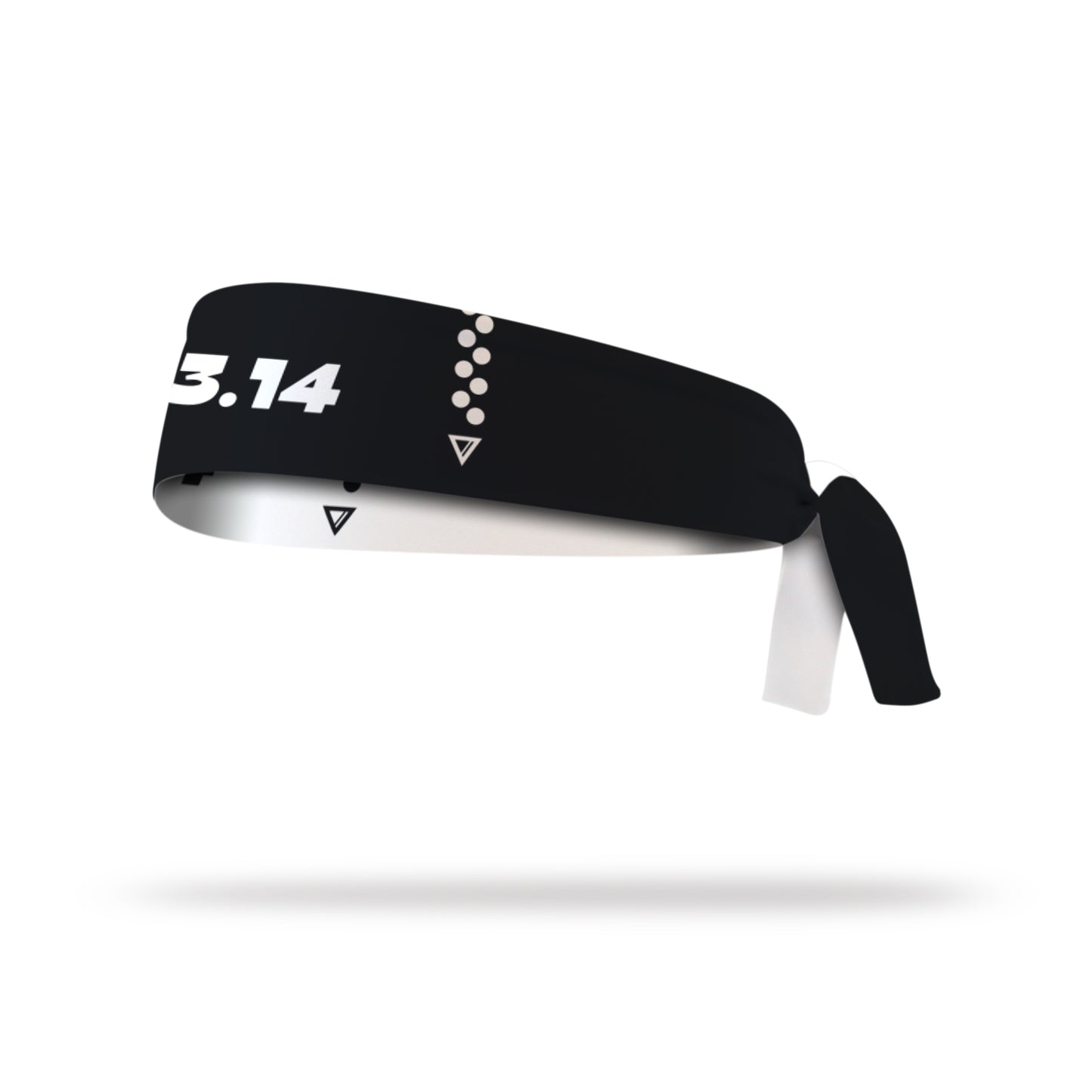 3.14 RUN CLUB | BLANCO NEGRO | TIE HEADBAND [REVERSIBLE]