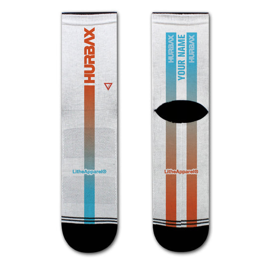 HURBAX | YOU X LITHE | CALCETINES PERSONALIZADOS BLANCOS