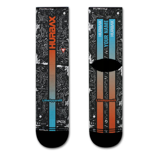 HURBAX | YOU X LITHE | CALCETINES PERSONALIZADOS NEGROS