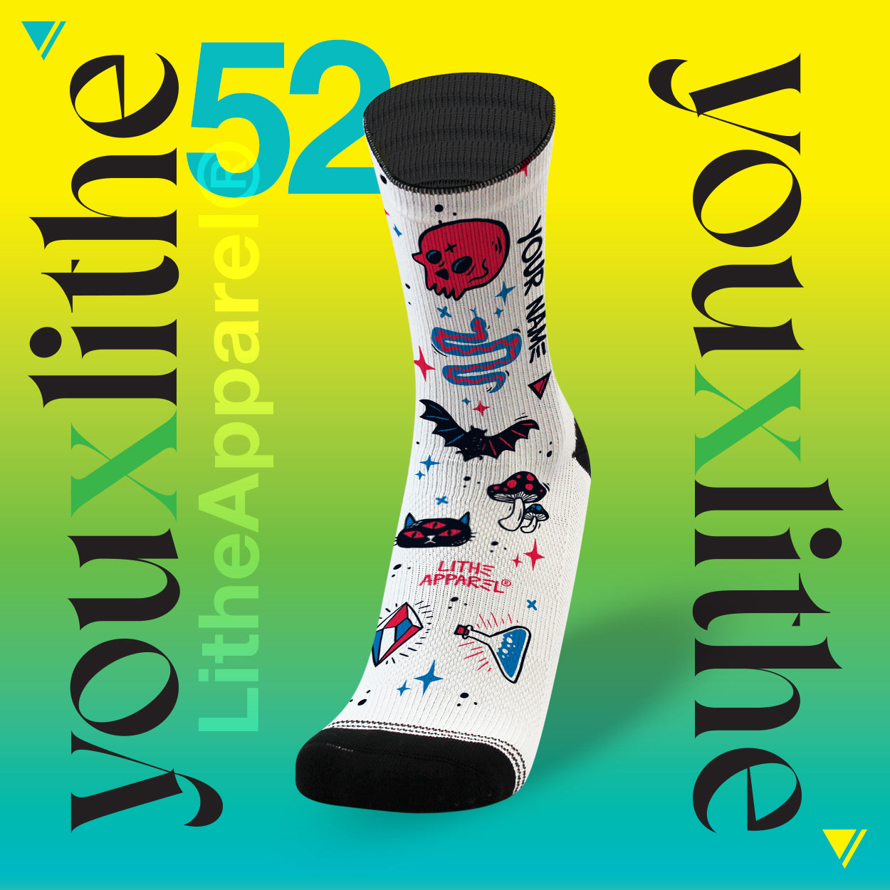YOU X LITHE | CALCETINES PERSONALIZADOS | SPOOKY