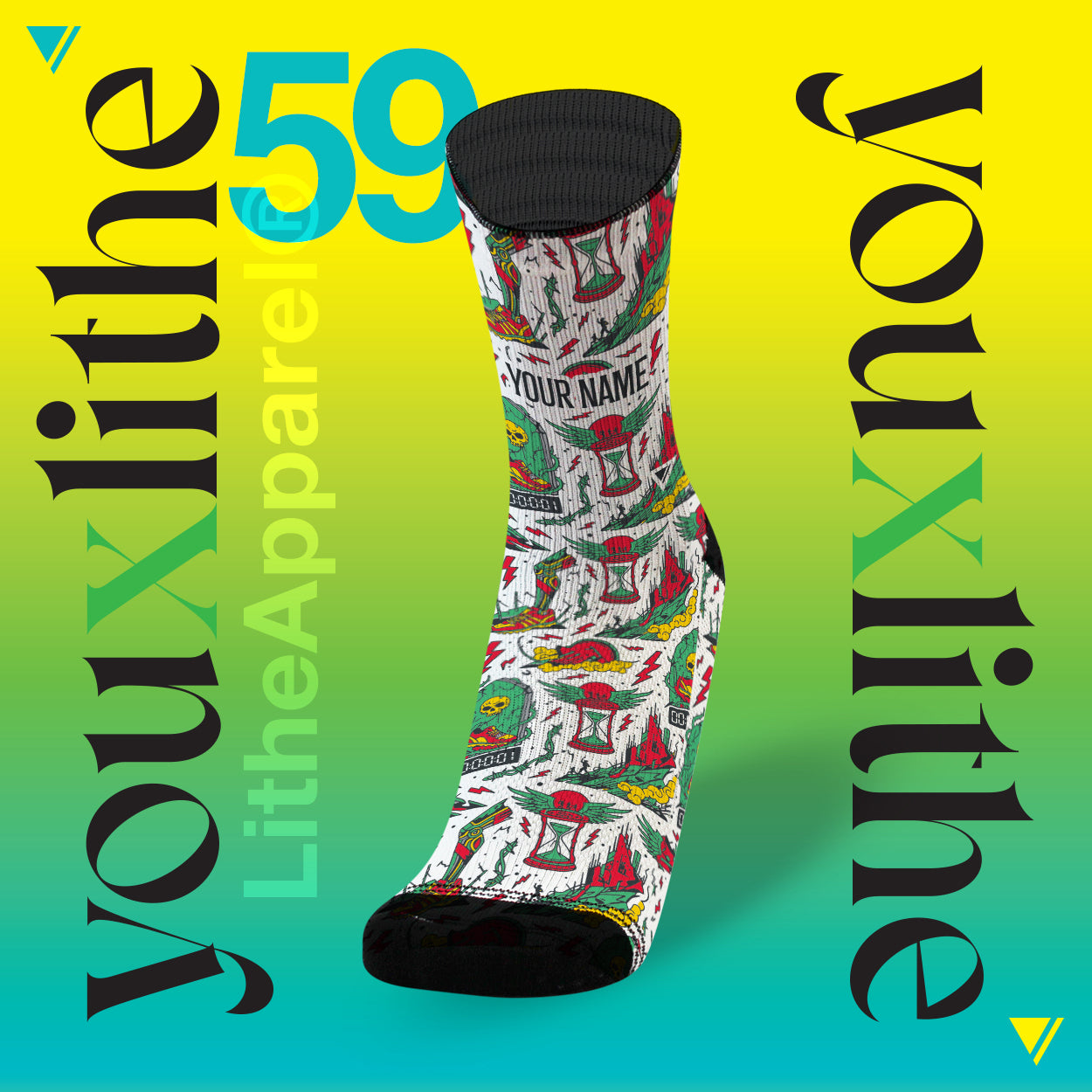 YOU X LITHE | CALCETINES PERSONALIZADOS | dark michael