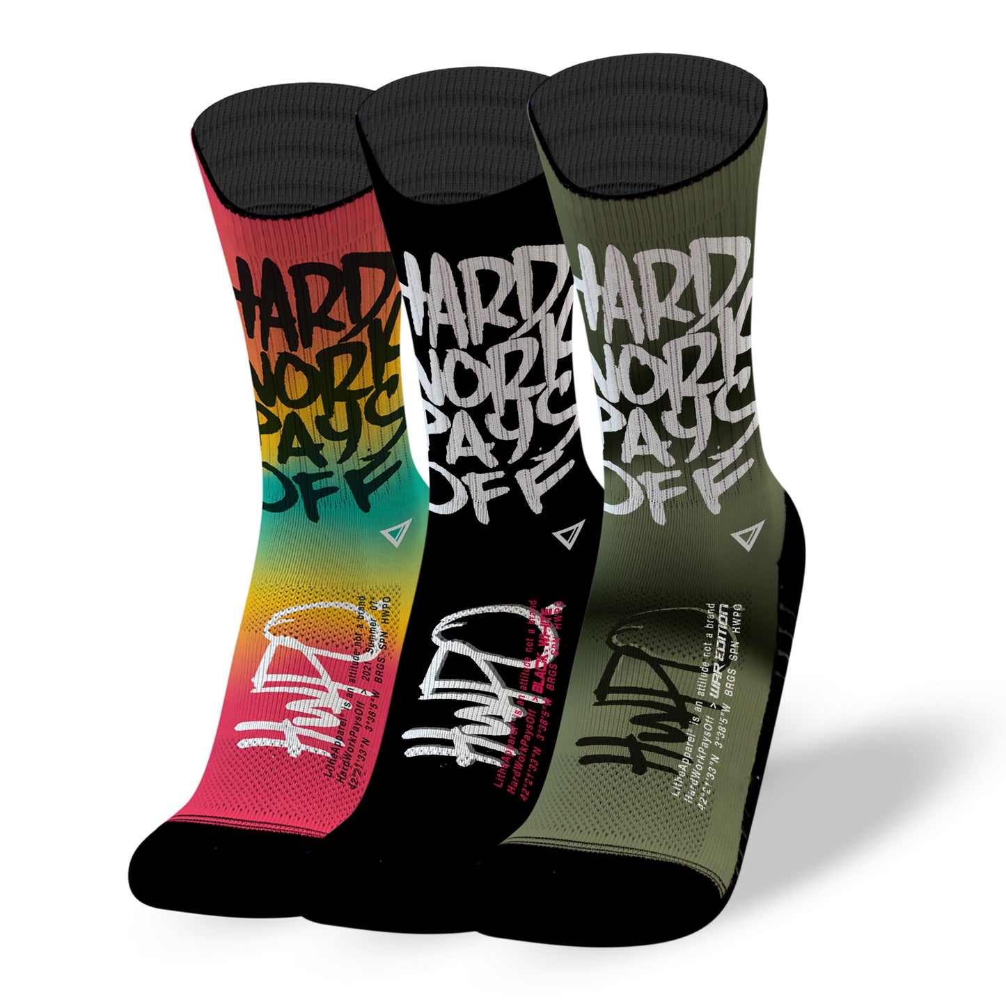 HARD WORK PAYS OFF [3 PACK] RX SOCKS