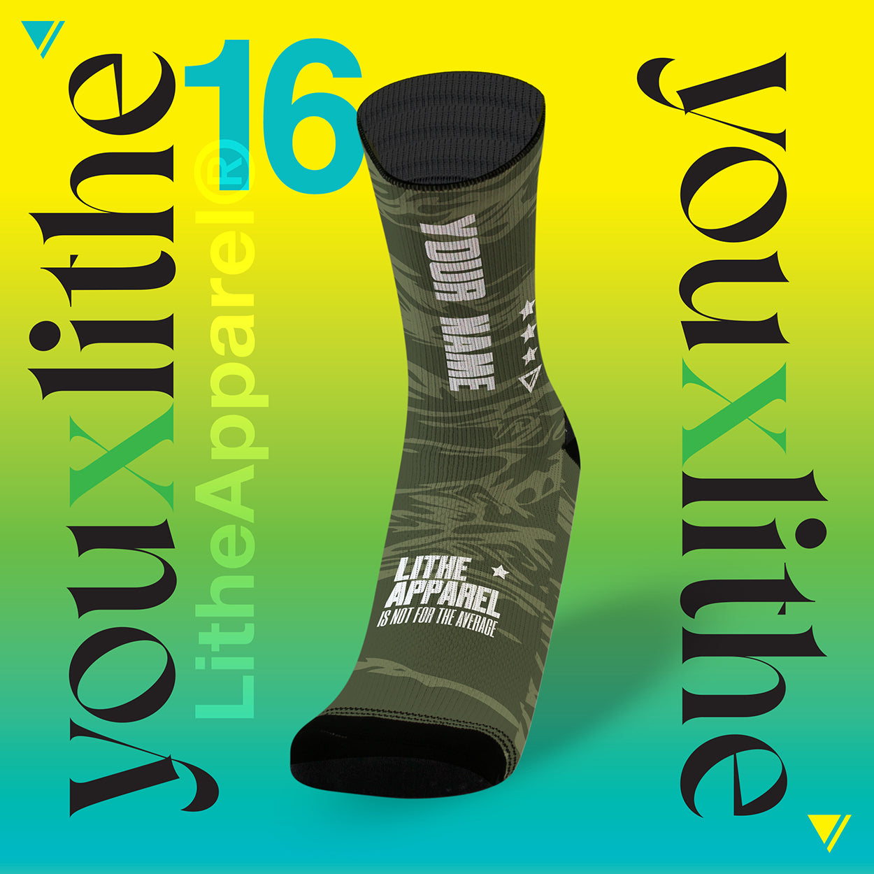 YOU X LITHE | CALCETINES PERSONALIZADOS | SOLDIER